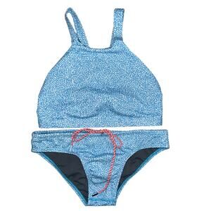 Jolyn swimwear bikini swim suit women’s Xs EUC Kaylee top Andy bottom blue white